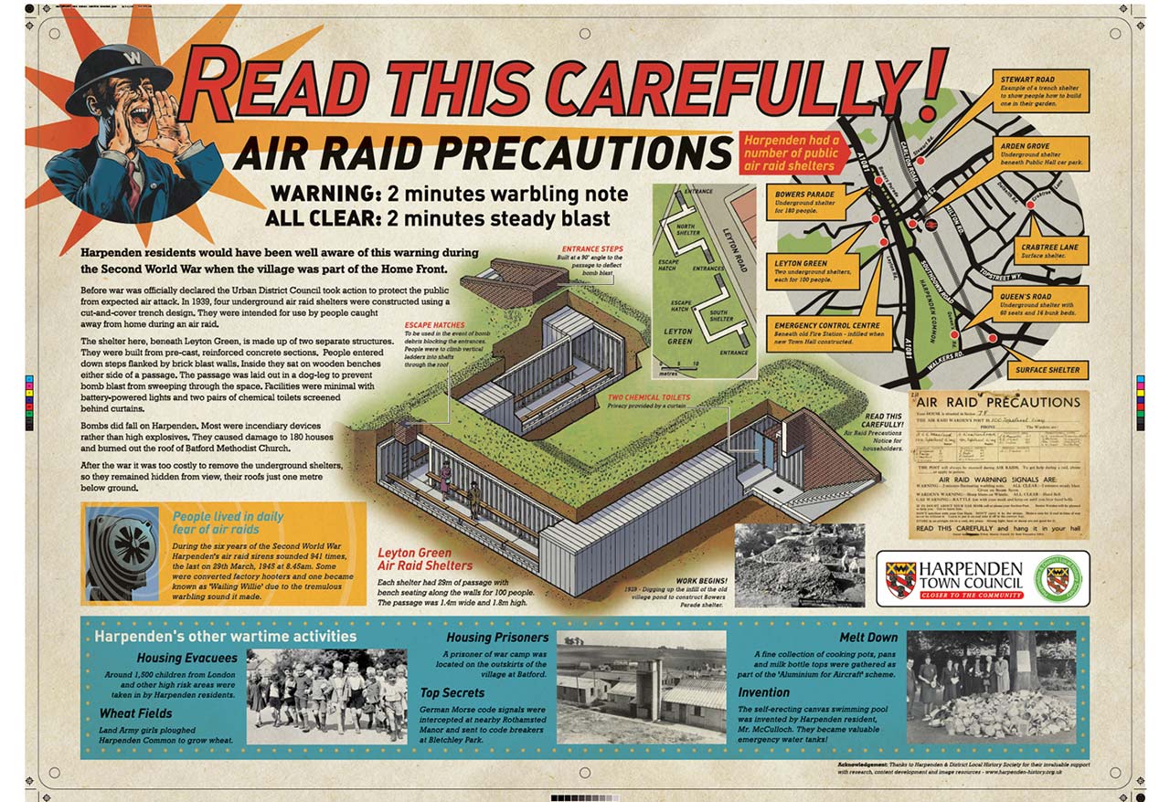 Harpenden Air Raid Shelters, St Albans, Hertfordshire